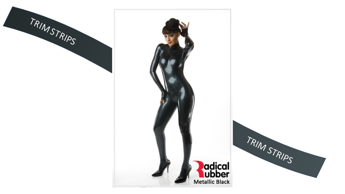 TM100 Metallic Petrol Blue (Black) Trim Strips pack